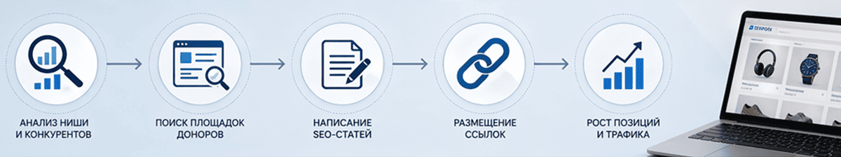 Стратегия закупки ссылок для интернет-магазина SEO схема