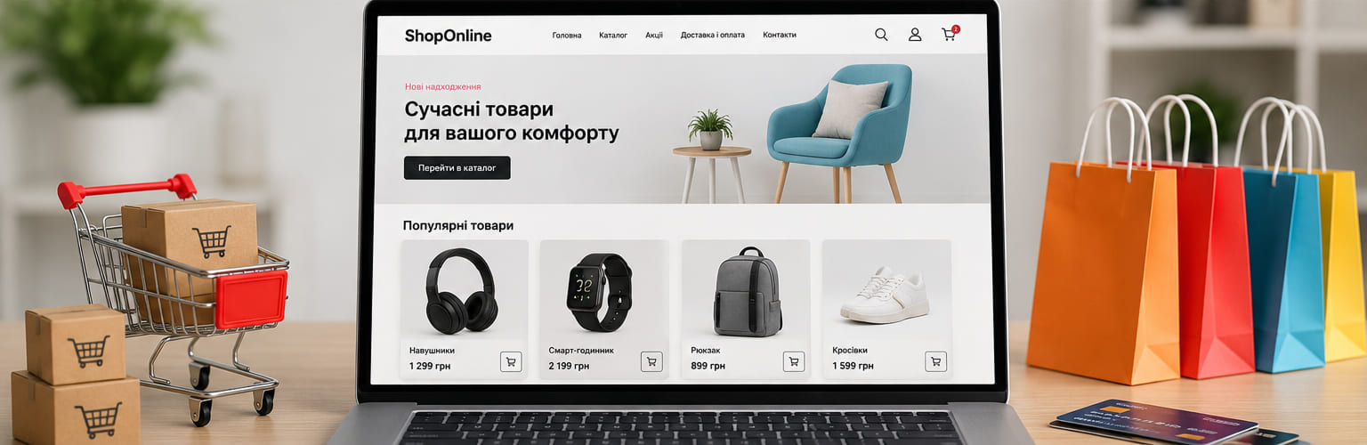 Інтернет-магазин для продажу товарів онлайн